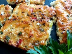 Baked Cauliflower garnished with fresh parsley